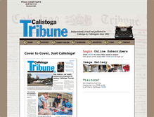 Tablet Screenshot of calistogatribune.com